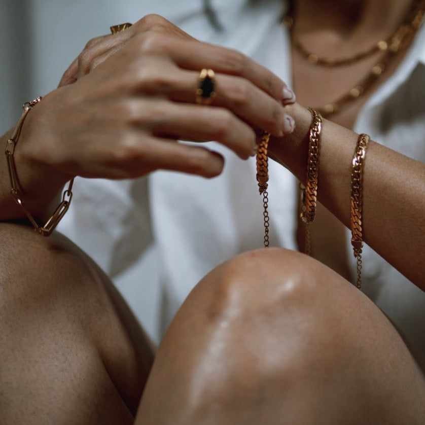 Allison Flat Cuban Bracelet In US | The Solshine Jewelry Co.