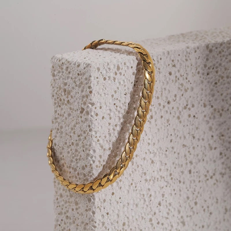 Allison Flat Cuban Bracelet In US | The Solshine Jewelry Co.