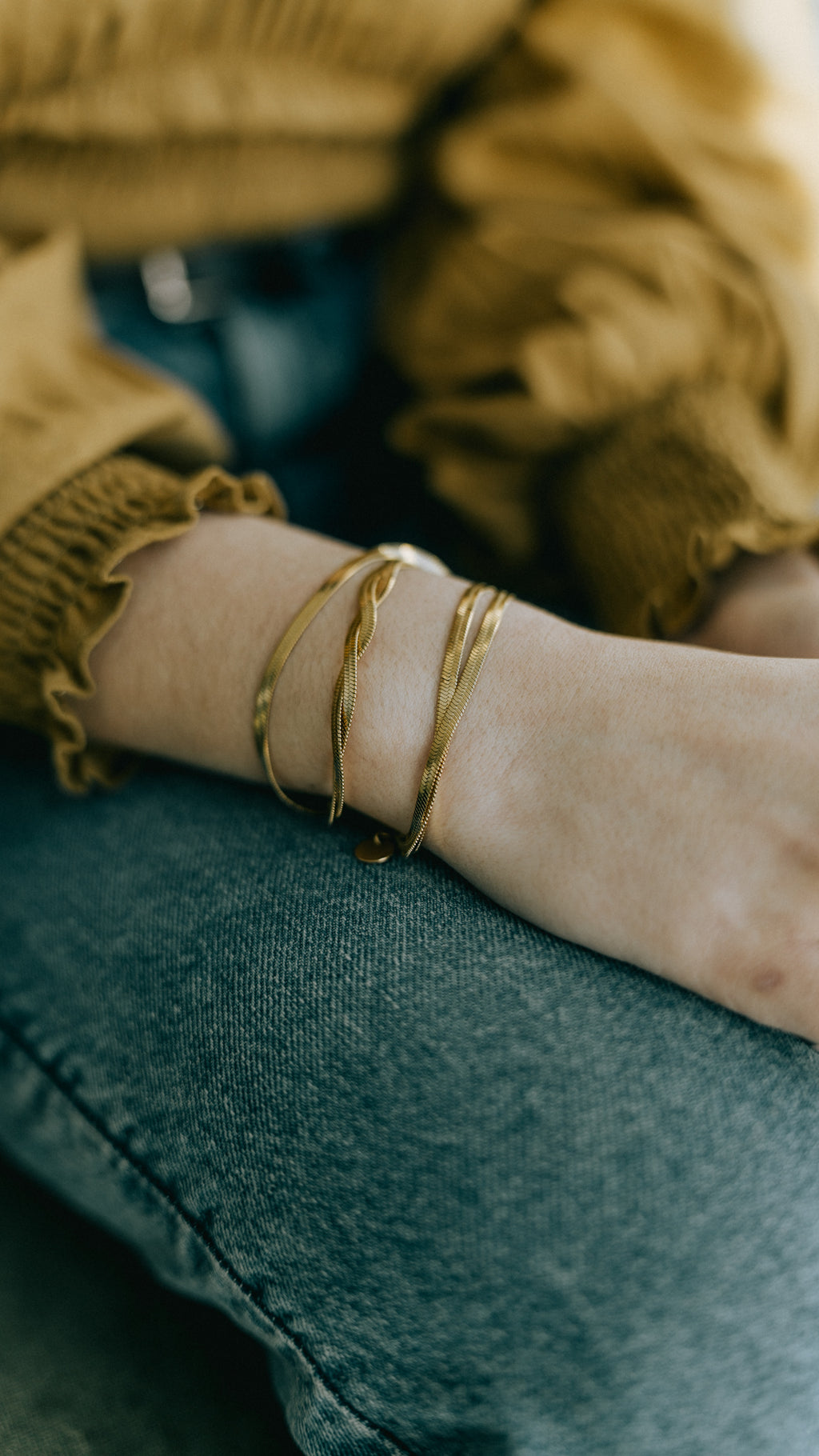 Paisley Triple Herringbone Bracelet