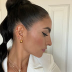 Yamna Chain Cuff Stud Earring | Silver