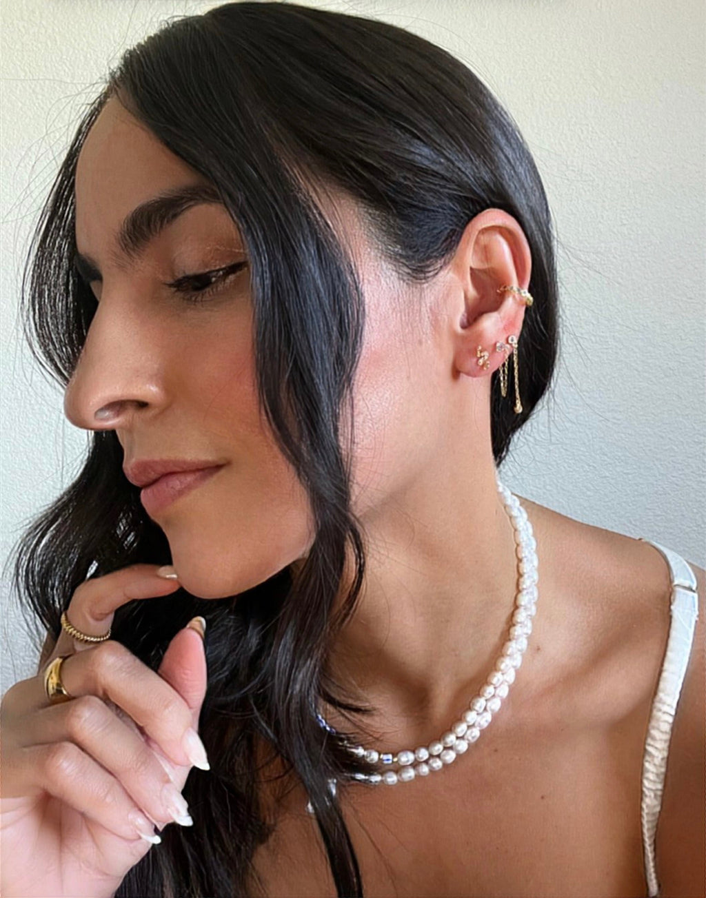 Bonnie CZ Cuff Earring