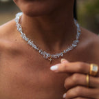 Shattered Crystal Quartz Necklace